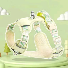 Adjustable Dog Summer Breathable Harness With Matching Leash