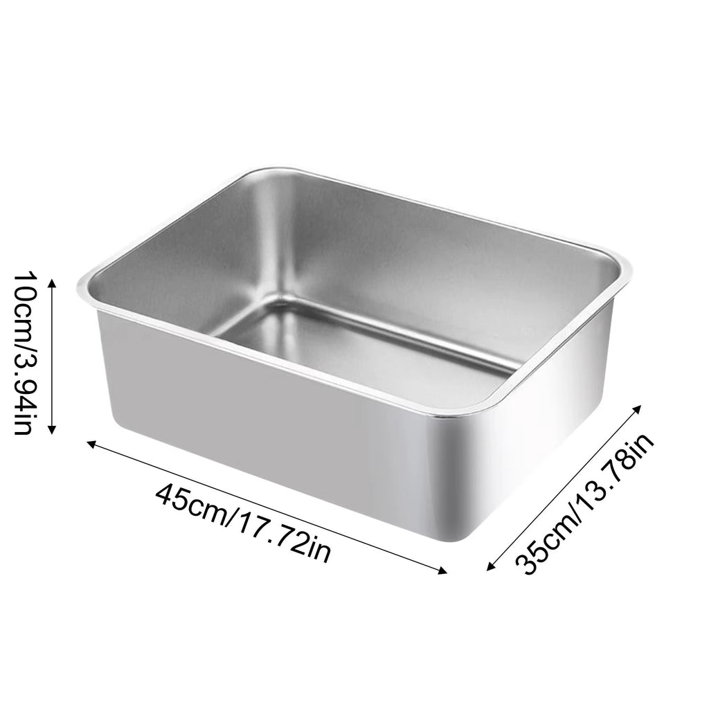 Stainless Steel Cat Litter Box