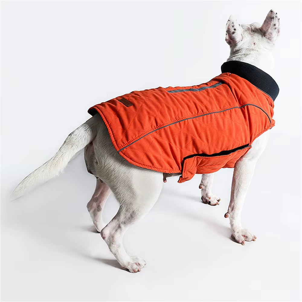 Winter Big Dog Coat Clothes Warm Reflective Pet Vest Jacket for Small Medium Large Dogs Bull Terrier Weimaraner Disfraz Perro