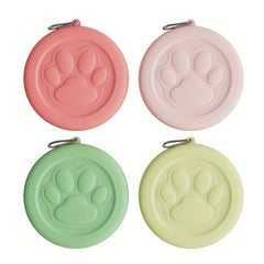 2-in-1 outdoor pet snack storage box opening into a feeding bowl, ideal for travel and hiking