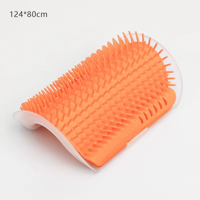 Cat Massage and Grooming Tool - Self-Cleaning Hair Removal Brush for Cats
