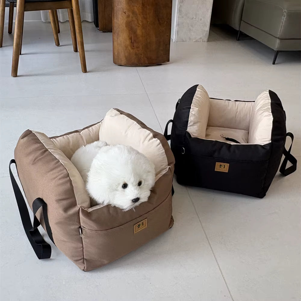 With Safety Belt Dog Car Seat Pet Ooster Nest Cushion Dogs Cats Sofa Bedding Travel Mattress Four Season Universal