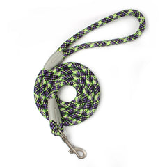 Premium Braided Nylon Rope Dog Leash and Collar Set - Heavy-Duty Adjustable Climbing Rope Pet Lead with Quick-Release Safety Buckle for Small, Medium, and Large Dogs