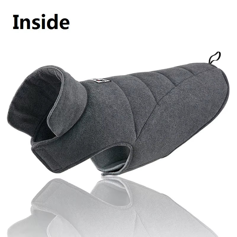 High Quality Dog Clothes Reversible Reflective Dog Coat Winter Dog Pet Jacket Vest Warm Pet Outfit Clothes Big Dogs