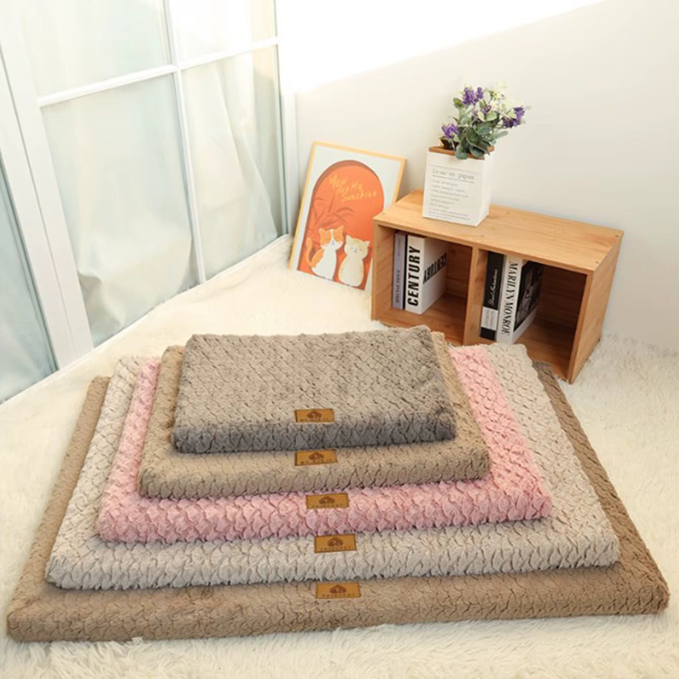 Detachable Neck Guard Small Dog Bed Soft Full Large Cat Kennel All Seasons Warm Elastic Medium Dog Sofa Mat Pet Accessories