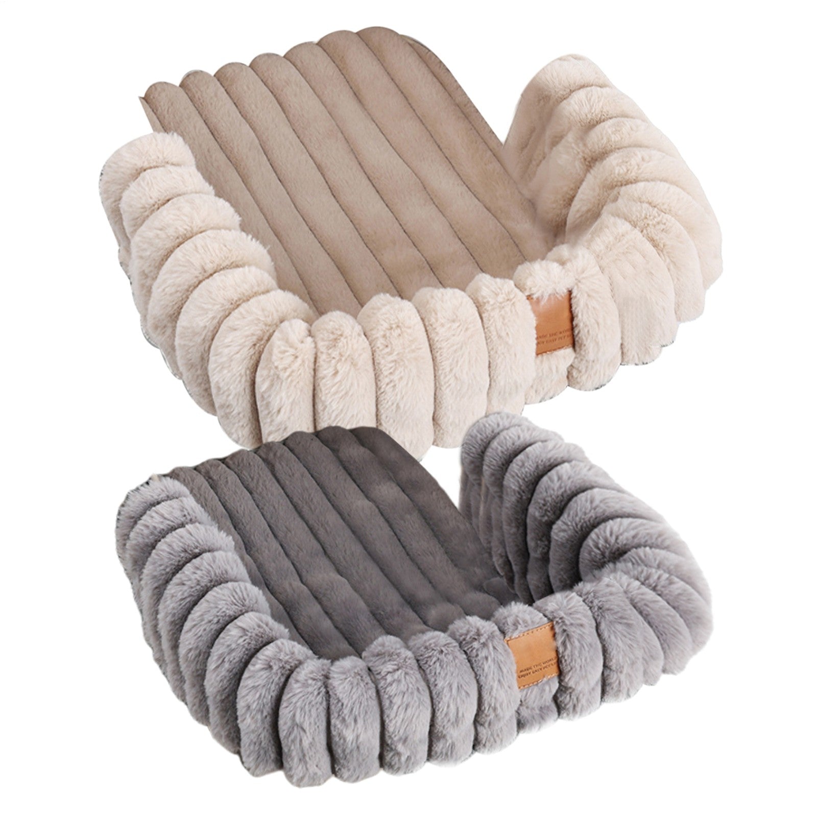 1X Plush Dog Stroller Mat Winter Warm Reusable Pet Stroller Pad/Liner