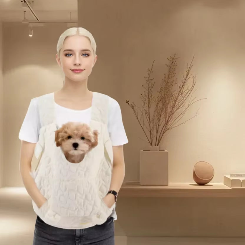 Waterproof Windproof Pet Chest Carrier – Hands‑Free Travel Vest for Small Dogs & Cats