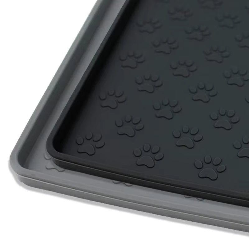 Absorbent Diatom Mud Dog Feeding Mat - Quick-Dry Waterproof Puppy Food Placemat with Non-Slip Rubber Backing for Water Bowls
