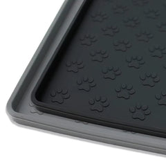 Absorbent Diatom Mud Dog Feeding Mat - Quick-Dry Waterproof Puppy Food Placemat with Non-Slip Rubber Backing for Water Bowls