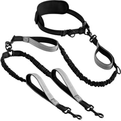 Explosion-Proof Short Elastic Buffer Pet Leash One-Hand Drag Two-Walking Rope Running Dog Accessories for Small Large Dogs