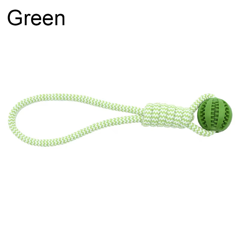 Pet Ball Toy with Rope Rubber Leaking Balls Toy for Small Large Dogs Puppy Chewing Bite Resistant Toys Dog Accessories