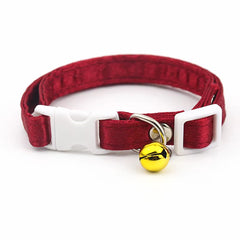 Cat Collar,Cotton Breakaway with Bell,Safety Buckle Wedding Cat Collar for Girl Boy Cats and Small Dogs,Adjustable Pet Supplies