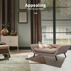 Pets Sofa Bed Raised Elevated Soft Lounge Couch Wooden Frame Heavy Duty