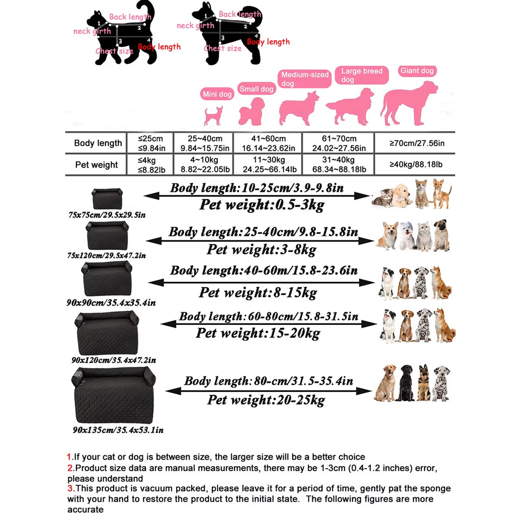 Bed Dog Cushion Summer Sofa Bed for Large Dog Car Mat Waterproof Blanket Washable Cat Bed Soft Mattress Pet