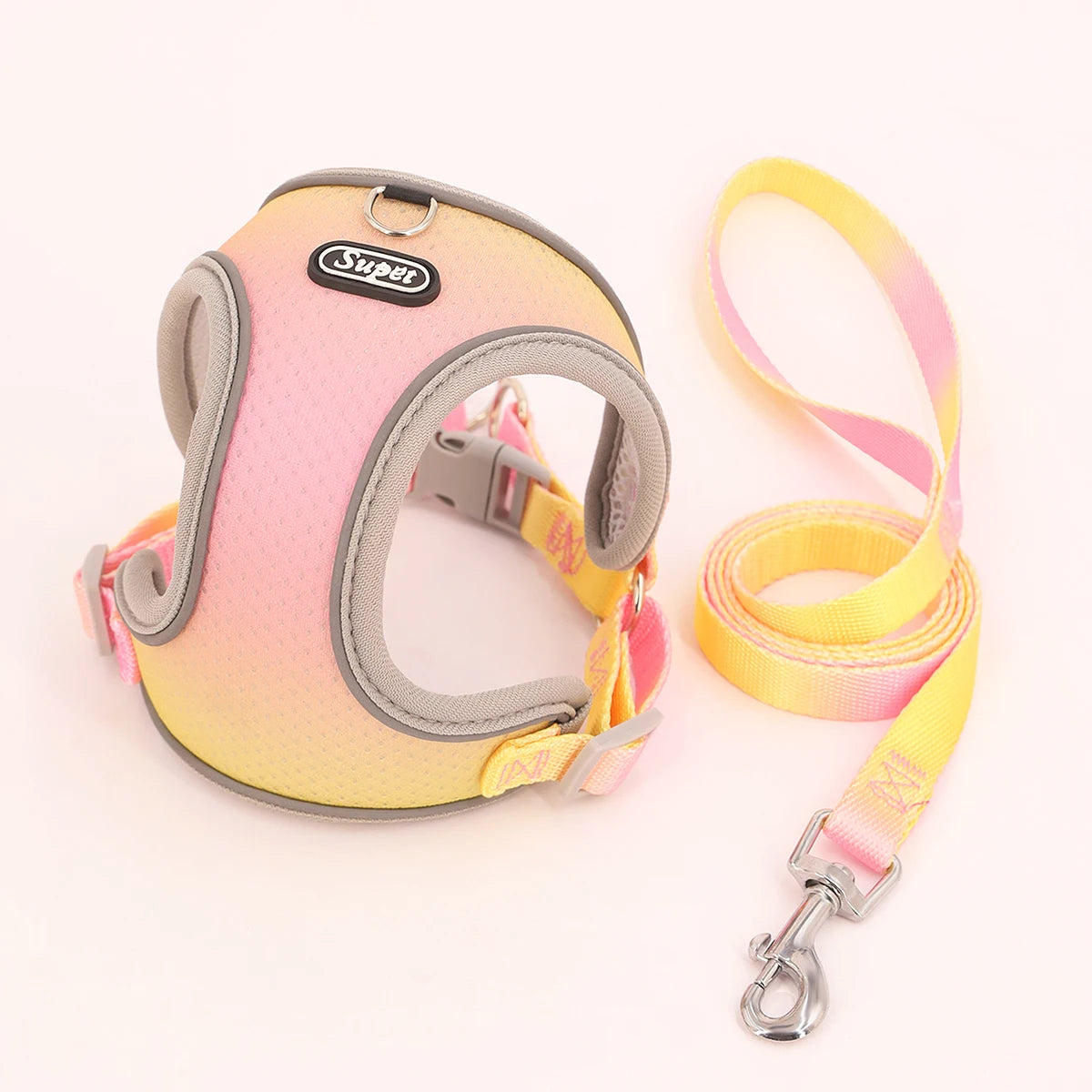 Adjustable Reflective Soft Dog Harness - Breathable Vest Harness for Dogs and Cats