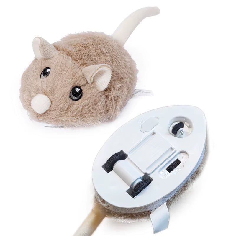 Electric Interactive Plush Mouse Toy for Cats - Smart Movement Pet Accessory