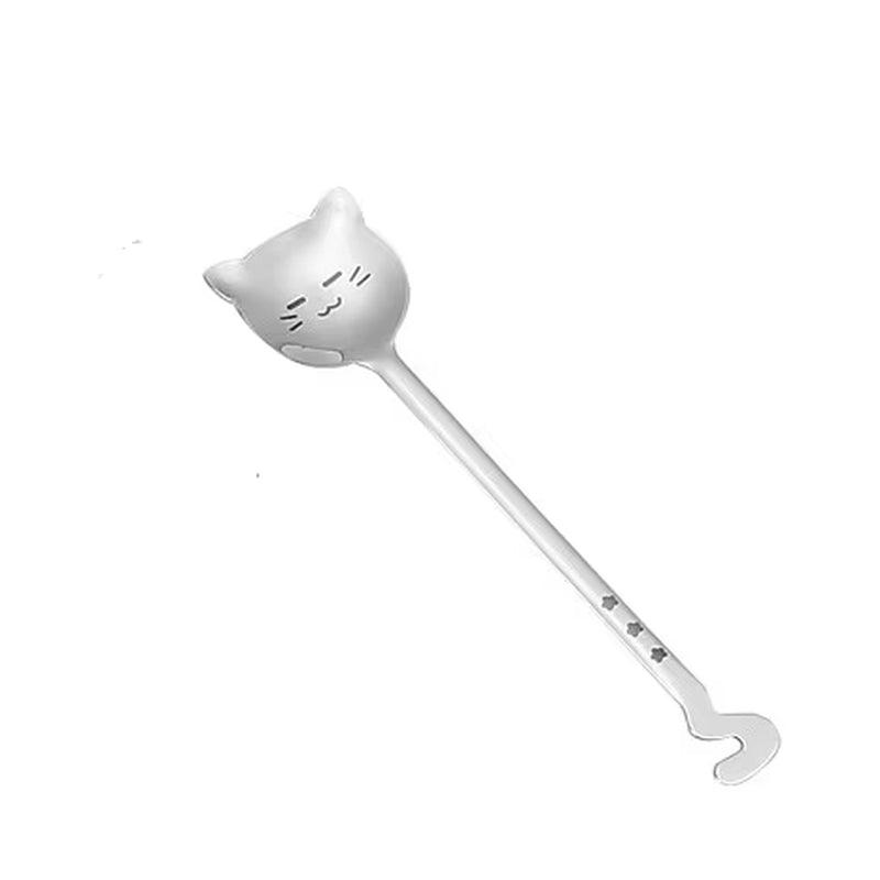 Cat Faced Design Spoons - Stainless Steel