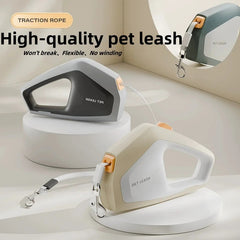 5M Automatic Retractable Dog and Cat Leash - Tangle-Free Extending Walking Lead with Quick-Lock Brake System and Ergonomic Anti-Slip Handle for Pets