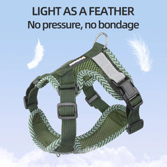 Breathable Summer Mesh Dog Harness and Leash Set - Soft Step-In Escape Proof Puppy Vest for Small Dogs, Teddy, Bichon Frise, and Cats