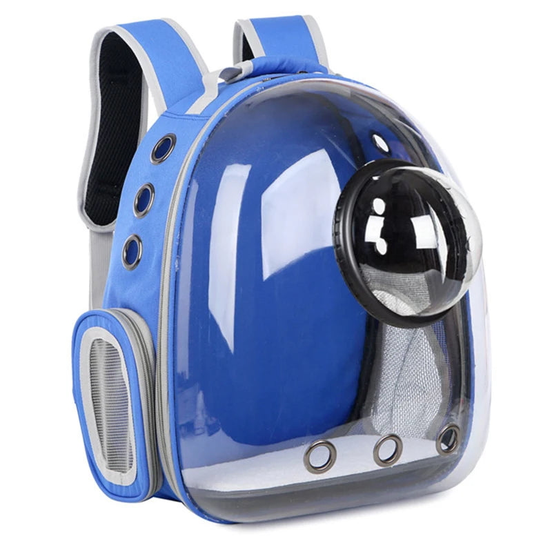 Transparent Pet Carrier Backpack - Breathable Space Capsule for Cats and Dogs, Portable Transport Solution