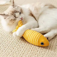Cat Toy Simulation Fish Cat Mint Toy Tear Resistant and Wear-Resistant Cat Chew Toy Cat Pillow Cat Sports Kick Toy