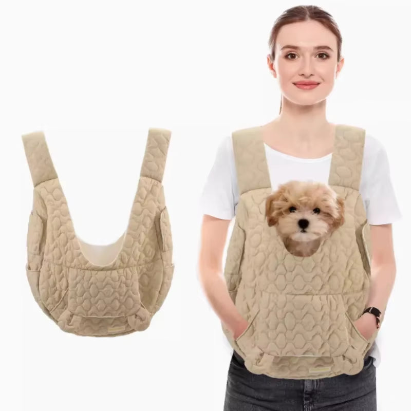 Waterproof Windproof Pet Chest Carrier – Hands‑Free Travel Vest for Small Dogs & Cats