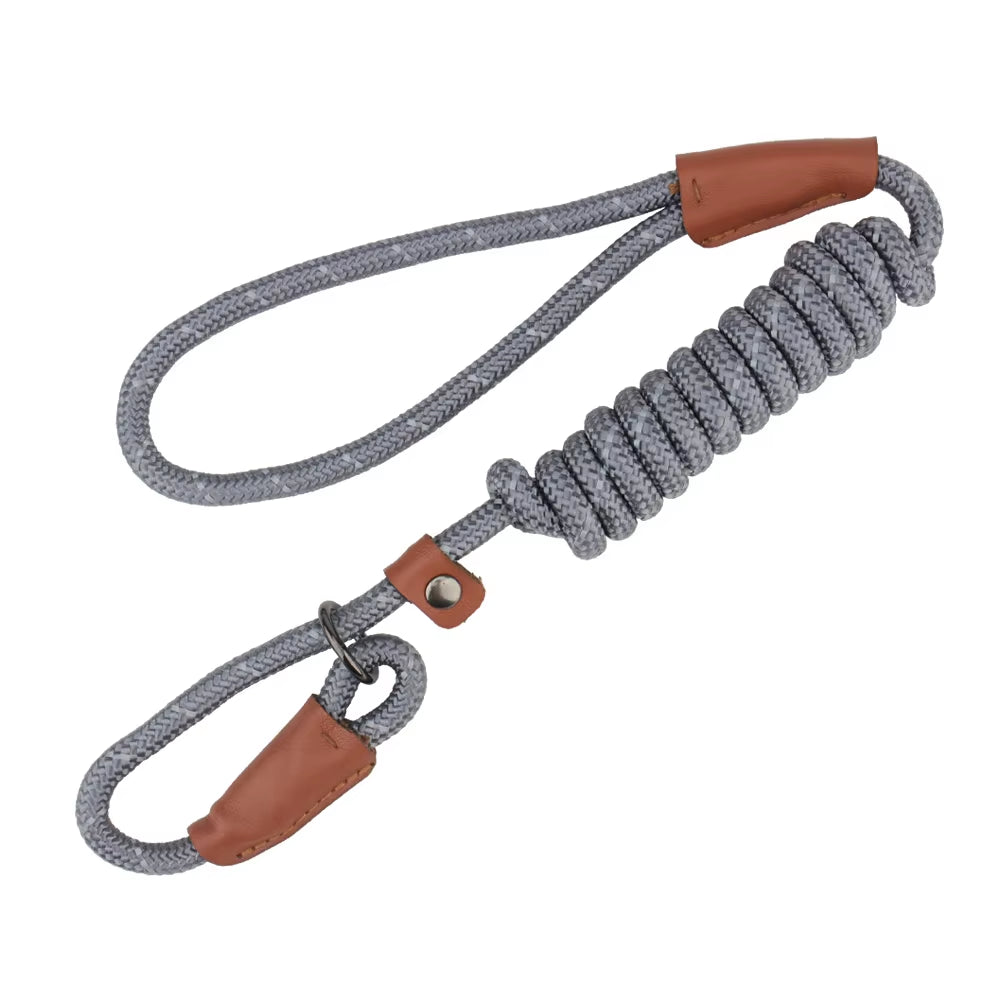 P Shape Pet Leashes Reflective Dog Leashes Pet round Rope Outdoor Training Walk Supplies for Small Medium Big Dog