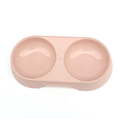 Wheat Straw Pet Double Bowl Dog Bowl Cat Dog Drink Water and Eat Dual-Use Rice Bowl Pet Supplies Cats Feeder Pets Items