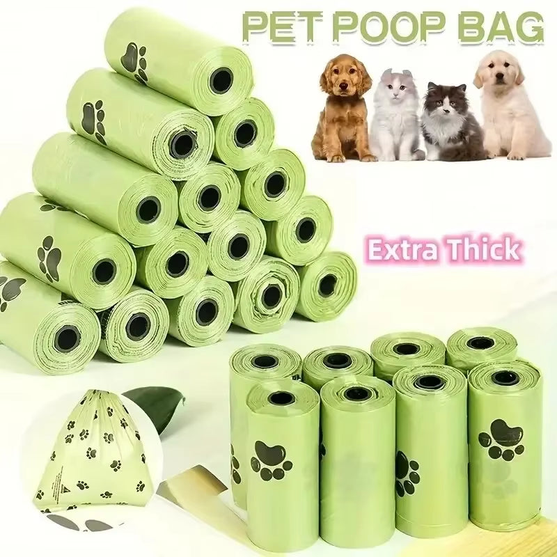 High-Capacity Pet Waste Bags - Leak-Proof Refill Rolls for Dogs & Cats - Eco-Friendly Outdoor & Home Cleanup
