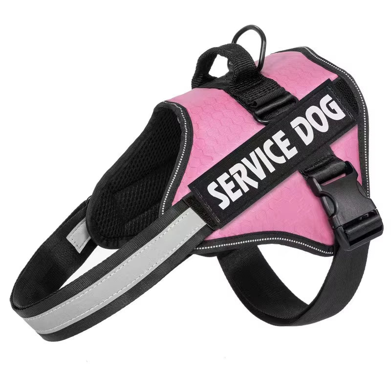 Heavy-Duty No-Pull Dog Harness | Explosion-Proof Reflective Vest for Large Dogs