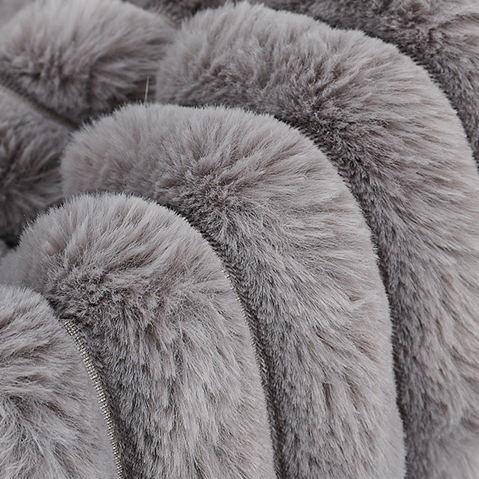 1X Plush Dog Stroller Mat Winter Warm Reusable Pet Stroller Pad/Liner