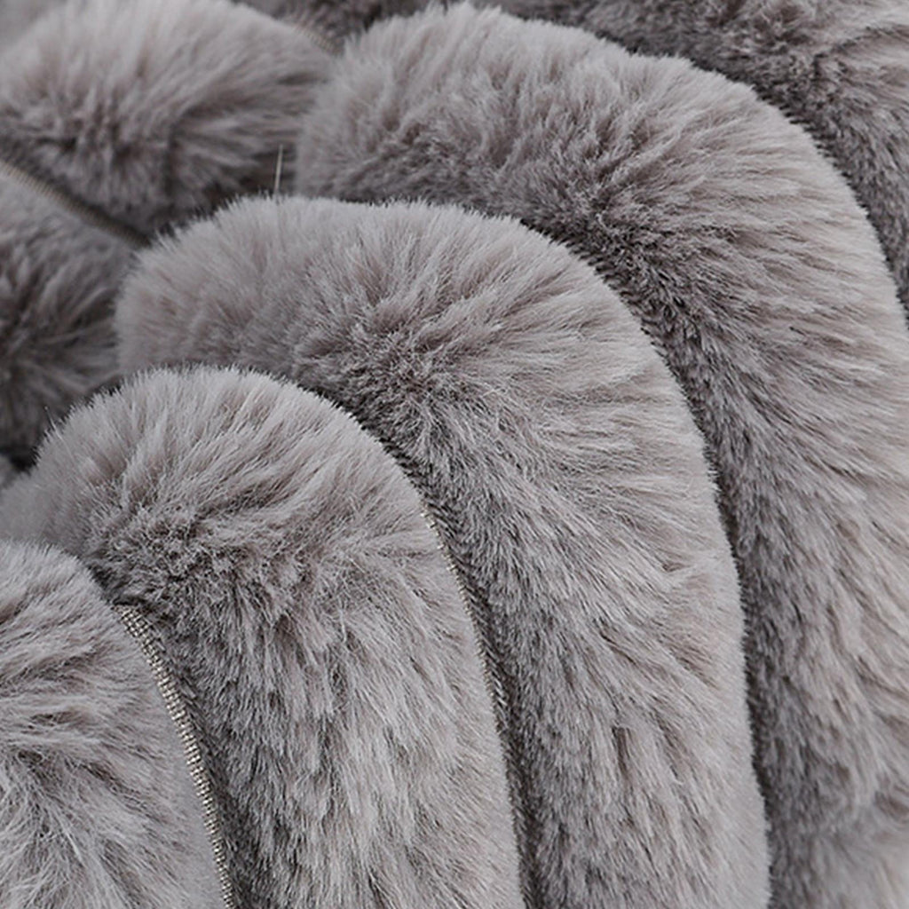 1X Plush Dog Stroller Mat Winter Warm Reusable Pet Stroller Pad/Liner