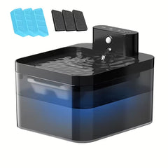 2.2L Wireless Automatic Pet Water Dispenser Rechargeable Cat Indoor Fountain Dispenser with 2600Mah Infrared Sensor for Dog Cat