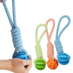 Pet Ball Toy with Rope Rubber Leaking Balls Toy for Small Large Dogs Puppy Chewing Bite Resistant Toys Dog Accessories
