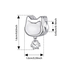 Cat Shaped Pendants For Bracelet & Necklace