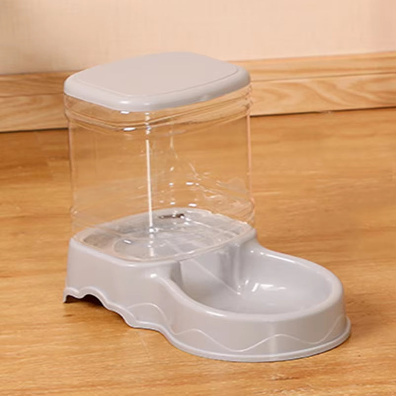 Large Capacity Automatic Pet Feeder and Waterer Set - Gravity Food and Water Dispenser Station for Cats and Small Dogs
