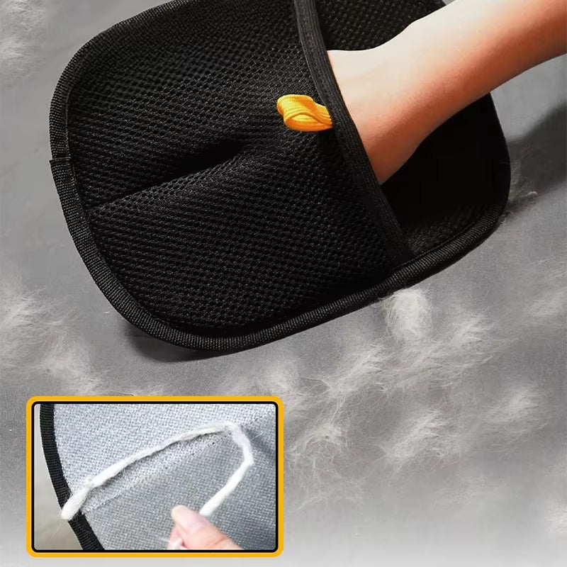 Pet Grooming Electrostatic Hair Removal Gloves for Dogs and Cats - Adhesive Cleaning Brush for Carpets and Clothing