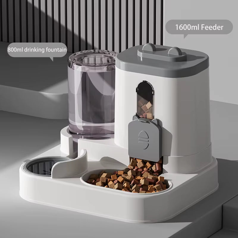 Large-Capacity Automatic Pet Feeder and Water Dispenser for Cats and Dogs