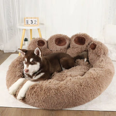 Dog Bed Cat Pet Sofa Cute Bear Paw Shape Comfortable Cozy