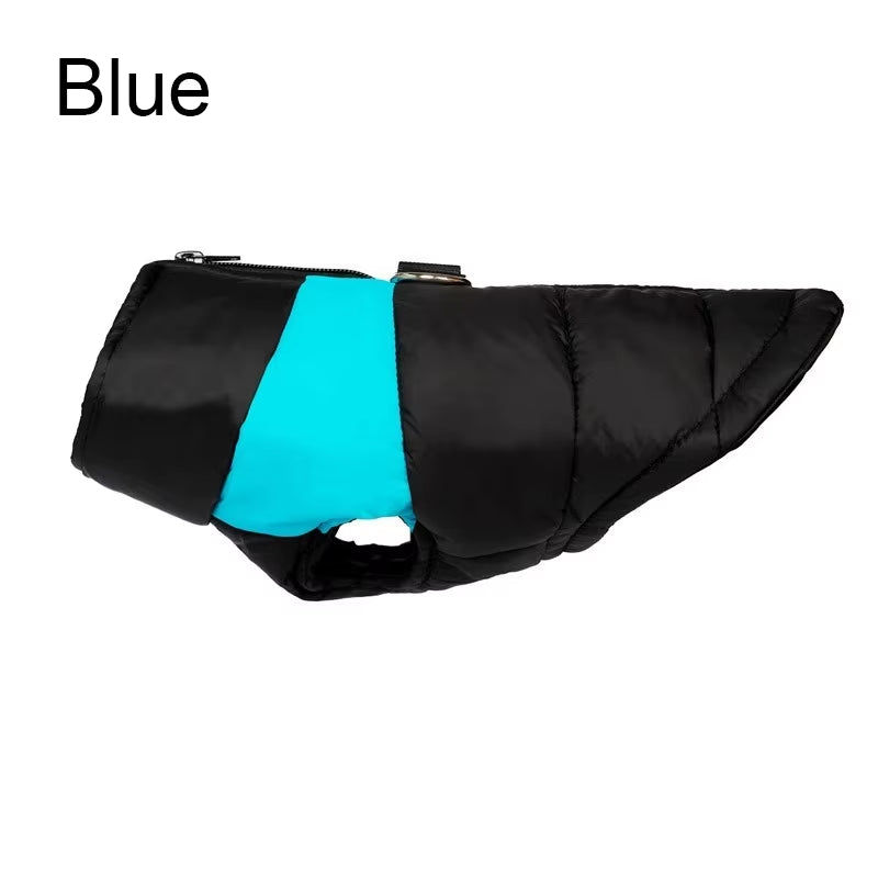Pet Waterproof Warm Large Dog Vest Cat Puppy Ski Winter Warm Dog Clothes Waterproof Pet Vest Zipper Jacket