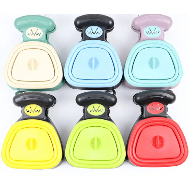 Foldable Dog Pooper Scooper with Eco-Friendly Decomposable Bags for Convenient Waste Cleanup