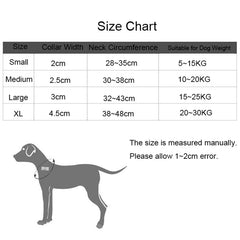 Durable Leather Dog Collar for Small Medium Large Dogs