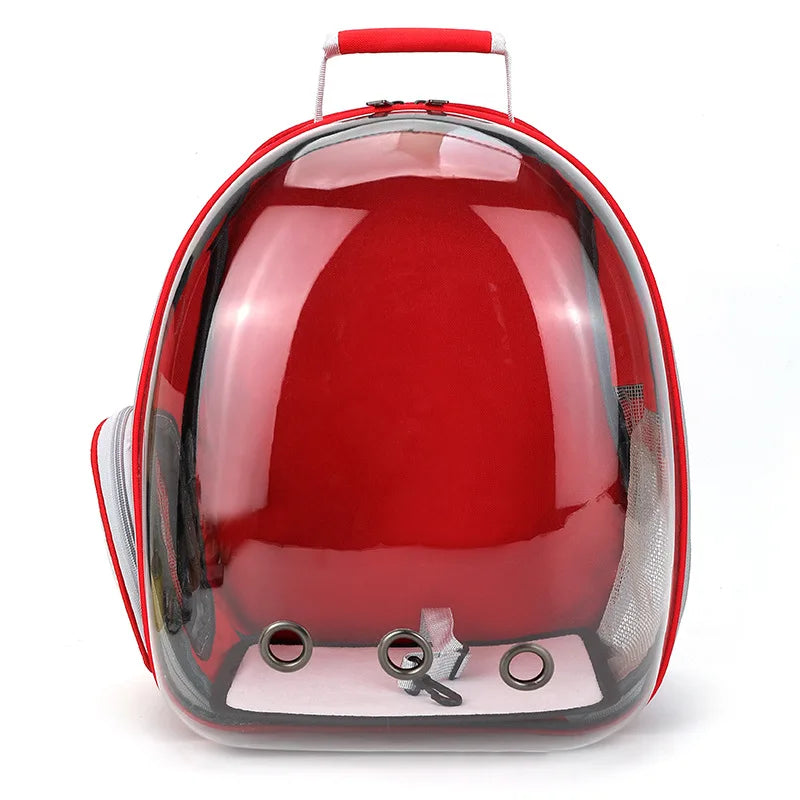 Transparent Pet Carrier Backpack - Breathable Space Capsule for Cats and Dogs, Portable Transport Solution