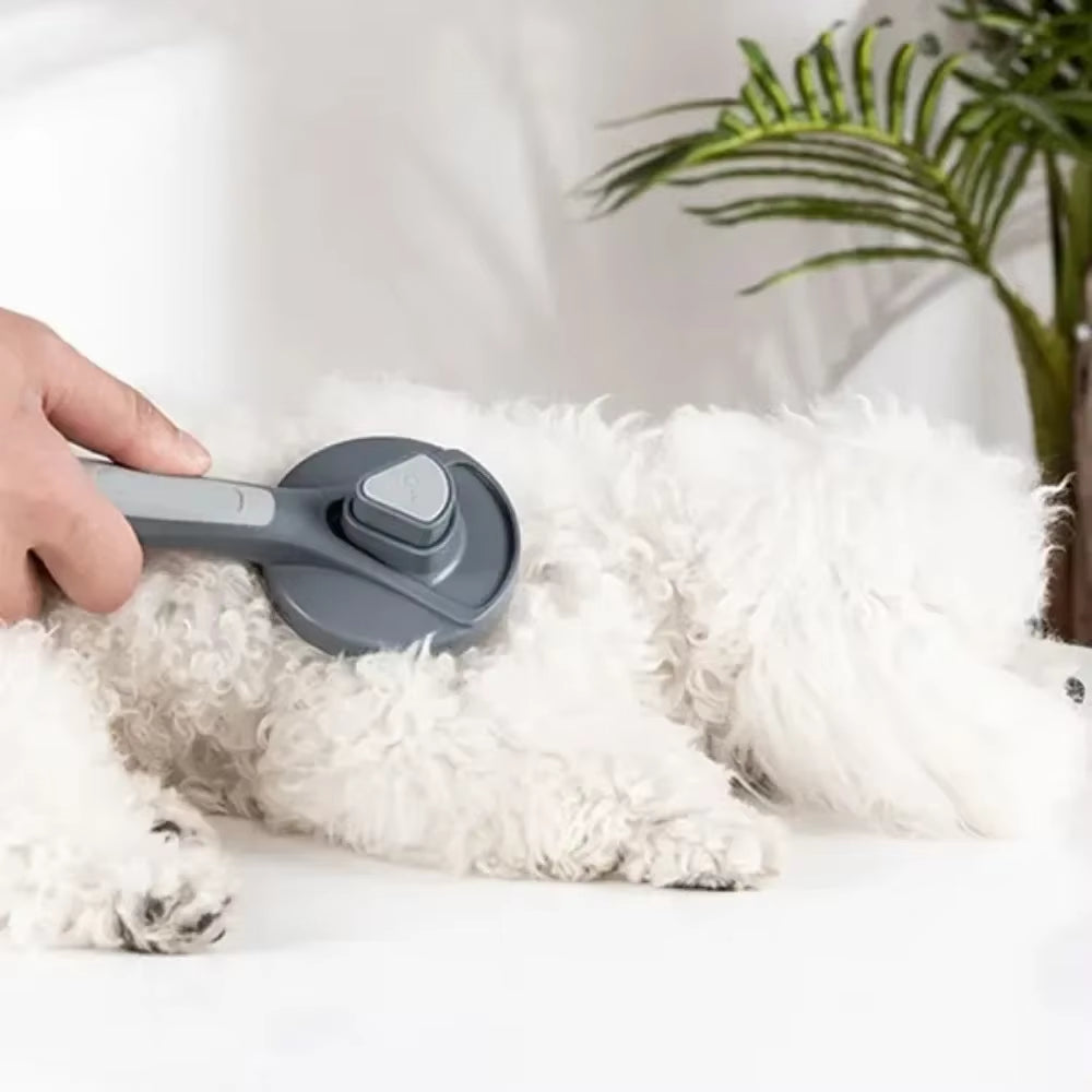 Self‑Cleaning Pet Grooming Brush for Cats & Dogs – Hair Remover Comb for Shedding, Tangles & Mats