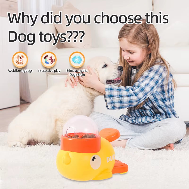 Little Yellow Duck Pet Leaking Device Pet Interactive Toys Educational Training Device Pet Feeding Device Puppy Leaking Toys