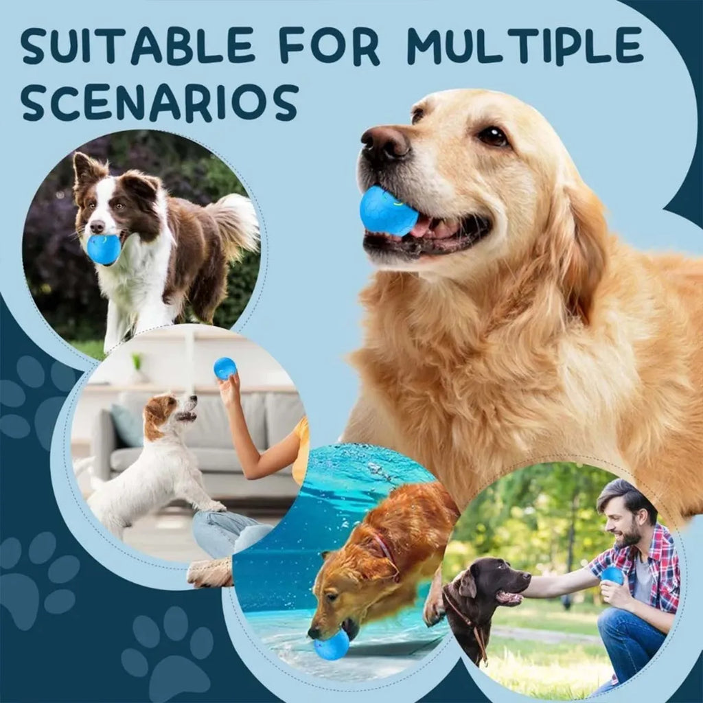 Smart Interactive Dog Toy Ball with Automatic Bouncing and RGB Lights for Small to Medium Dogs