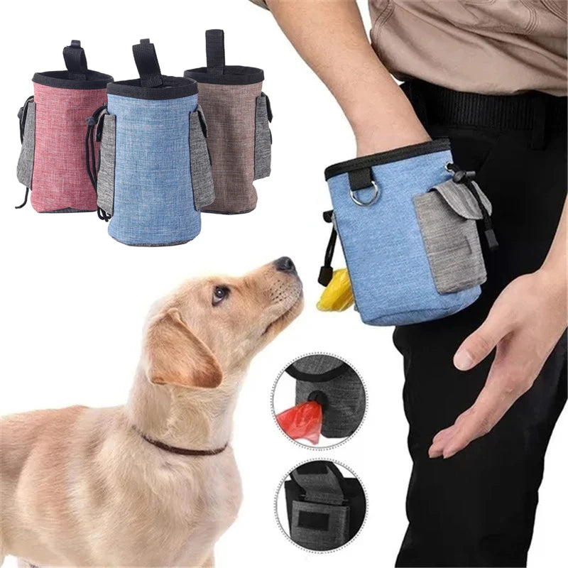 Pet Training Waist Bag Portable Outdoor Poo Bags Dog Training Bags Pet Snack Food Container Puppy Snack Reward Waist Bag