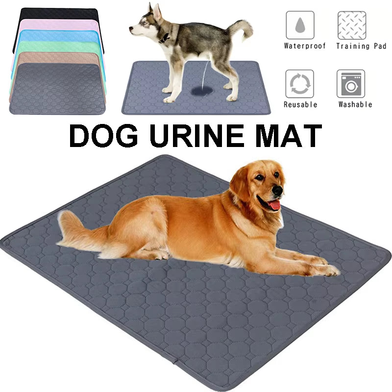 Washable Dog Pee Pad Blanket - Reusable Absorbent Diaper Mat for Puppy Training, Pet Bed, and Car Seat Cover