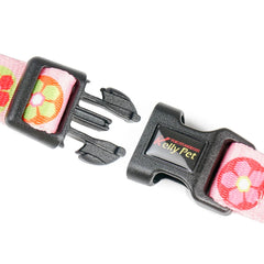Polyester Printed Dog Leash and Collar Set - Adjustable Thermal Transfer Pet Collar with 120cm Matching Walking Lead for Small to Medium Dogs and Cats