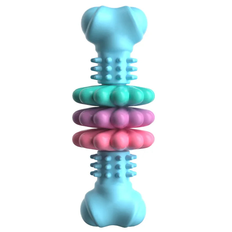 Interactive Rubber Dog Chew Toy | Dental Molar Bone for Puppies & Dogs